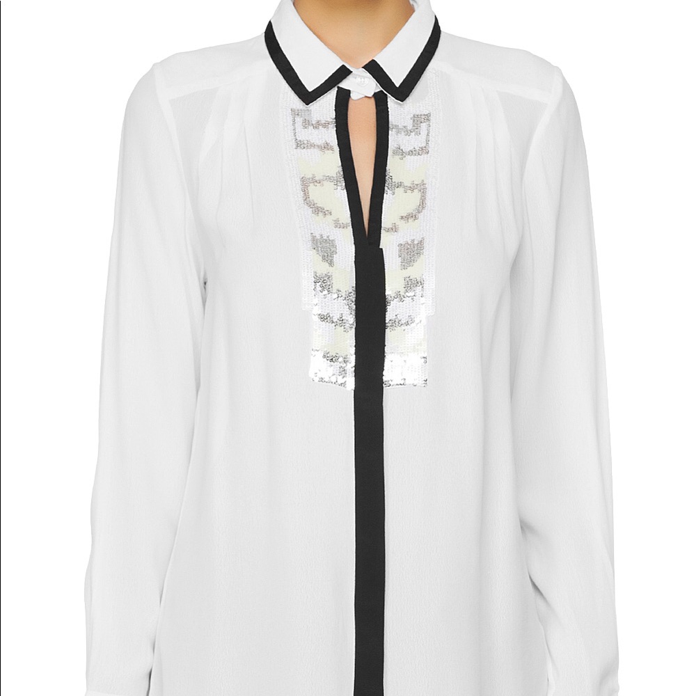 FRENCH CONNECTION sequin shirt